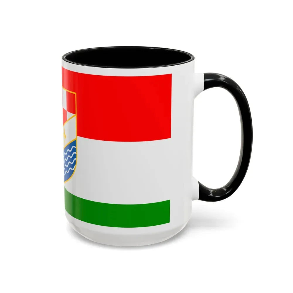 Flag of Posavina Canton Bosnia and Herzegovina - Accent Coffee Mug - Go Mug Yourself