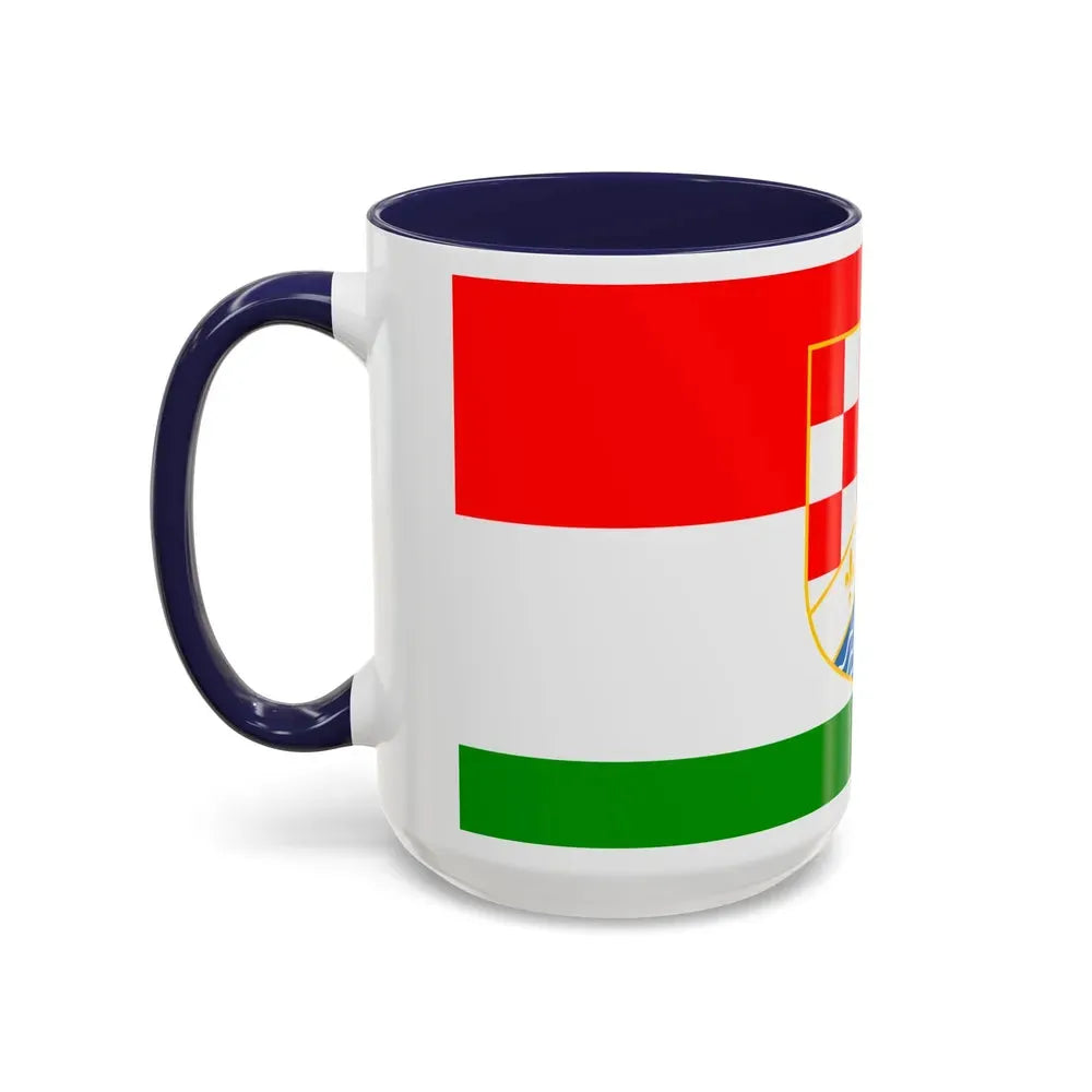 Flag of Posavina Canton Bosnia and Herzegovina - Accent Coffee Mug - Go Mug Yourself