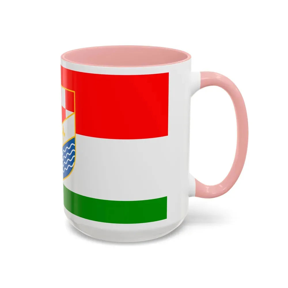 Flag of Posavina Canton Bosnia and Herzegovina - Accent Coffee Mug - Go Mug Yourself