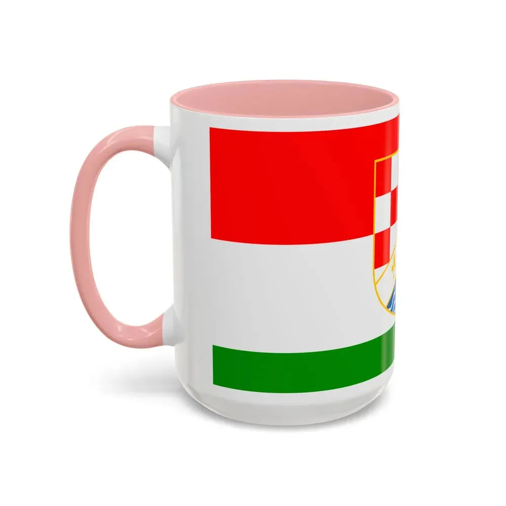 Flag of Posavina Canton Bosnia and Herzegovina - Accent Coffee Mug - Go Mug Yourself