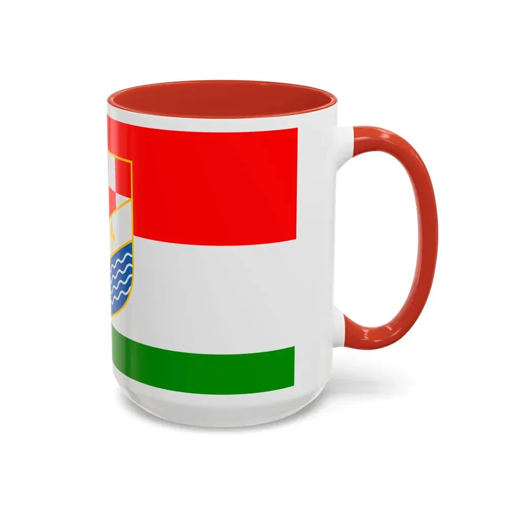 Flag of Posavina Canton Bosnia and Herzegovina - Accent Coffee Mug - Go Mug Yourself