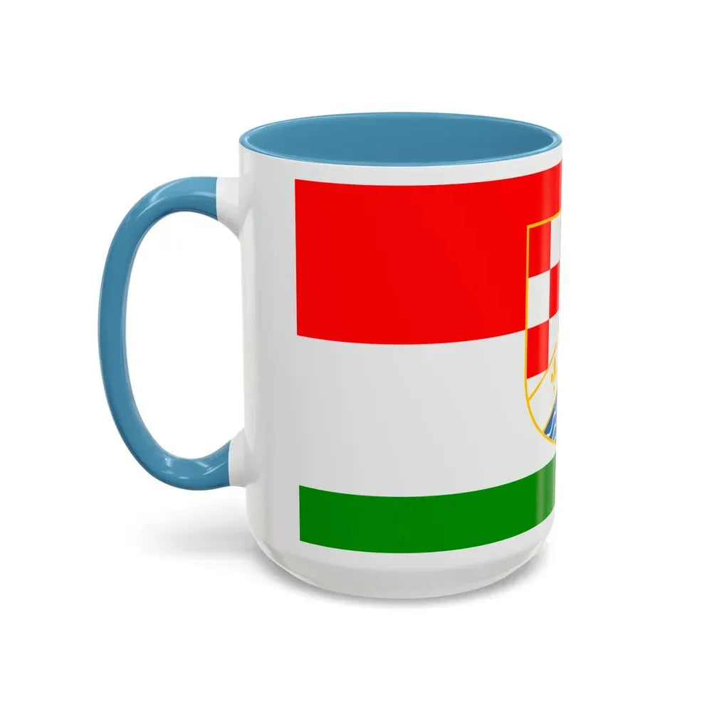 Flag of Posavina Canton Bosnia and Herzegovina - Accent Coffee Mug - Go Mug Yourself