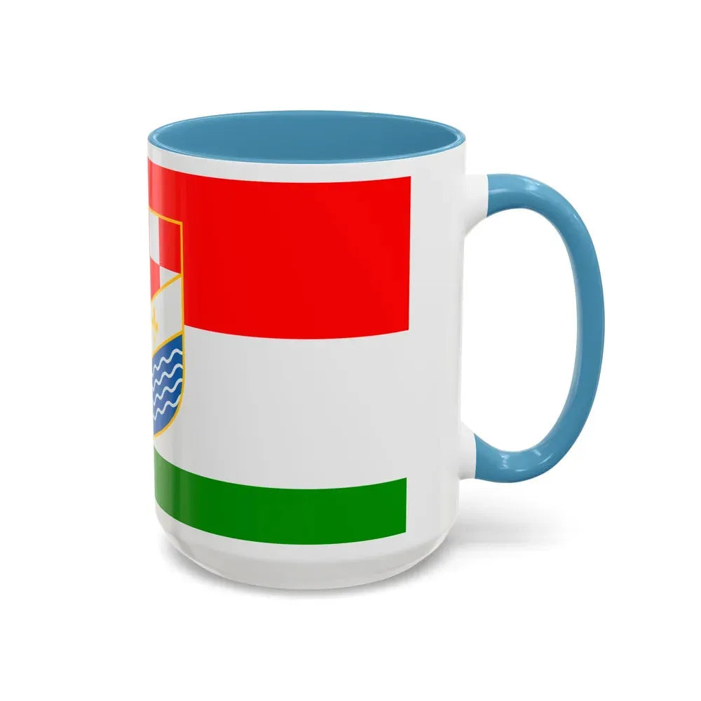 Flag of Posavina Canton Bosnia and Herzegovina - Accent Coffee Mug - Go Mug Yourself