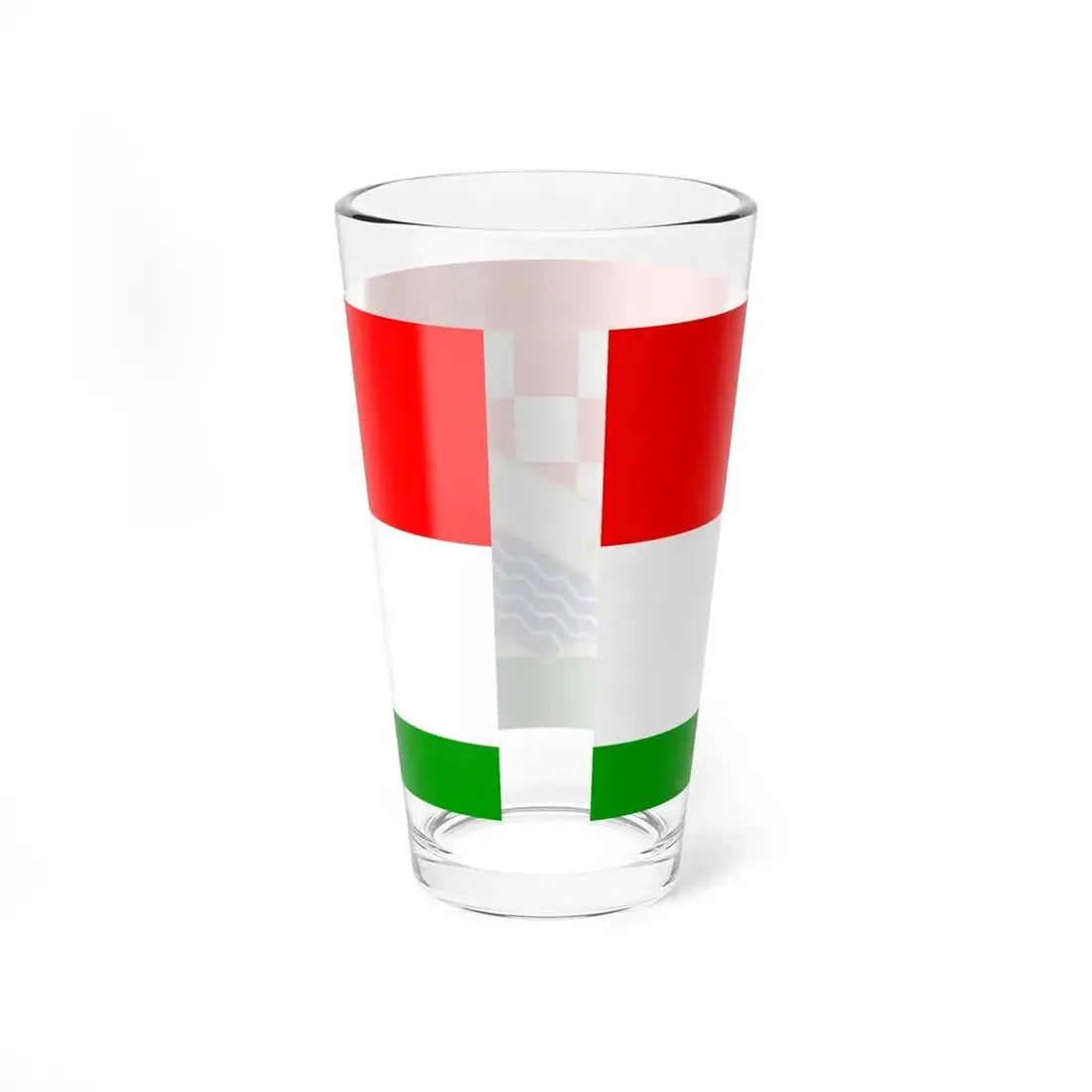 Flag of Posavina Canton Bosnia and Herzegovina - Pint Glass 16oz - Go Mug Yourself