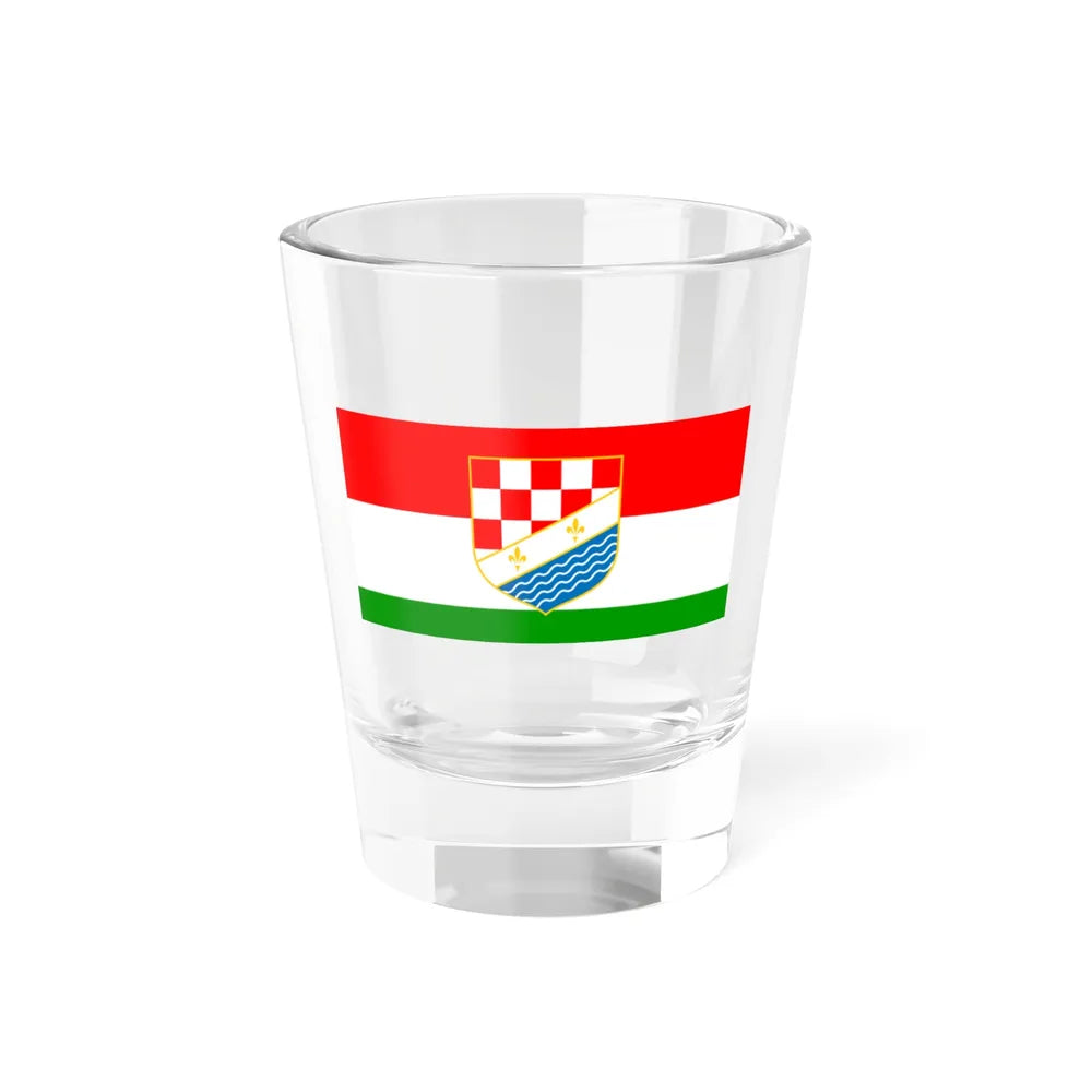 Flag of Posavina Canton Bosnia and Herzegovina - Shot Glass 1.5oz 1.5oz - Go Mug Yourself