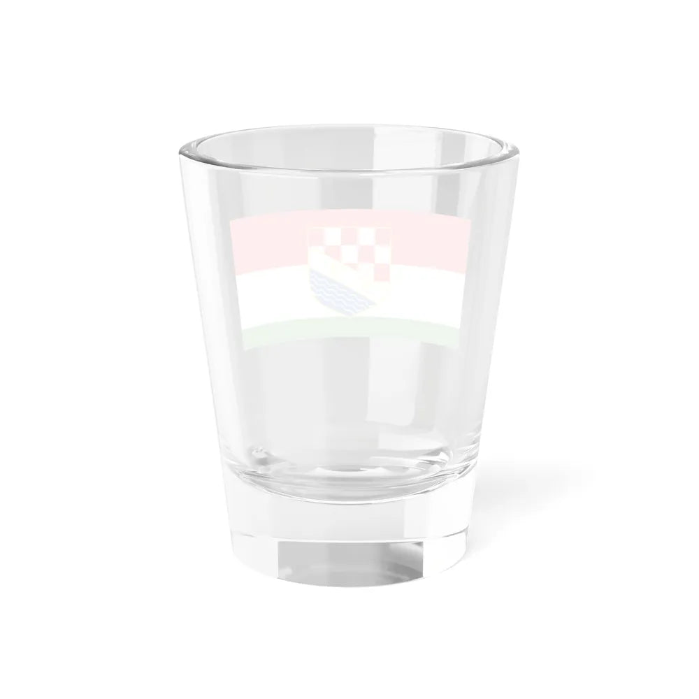 Flag of Posavina Canton Bosnia and Herzegovina - Shot Glass 1.5oz - Go Mug Yourself