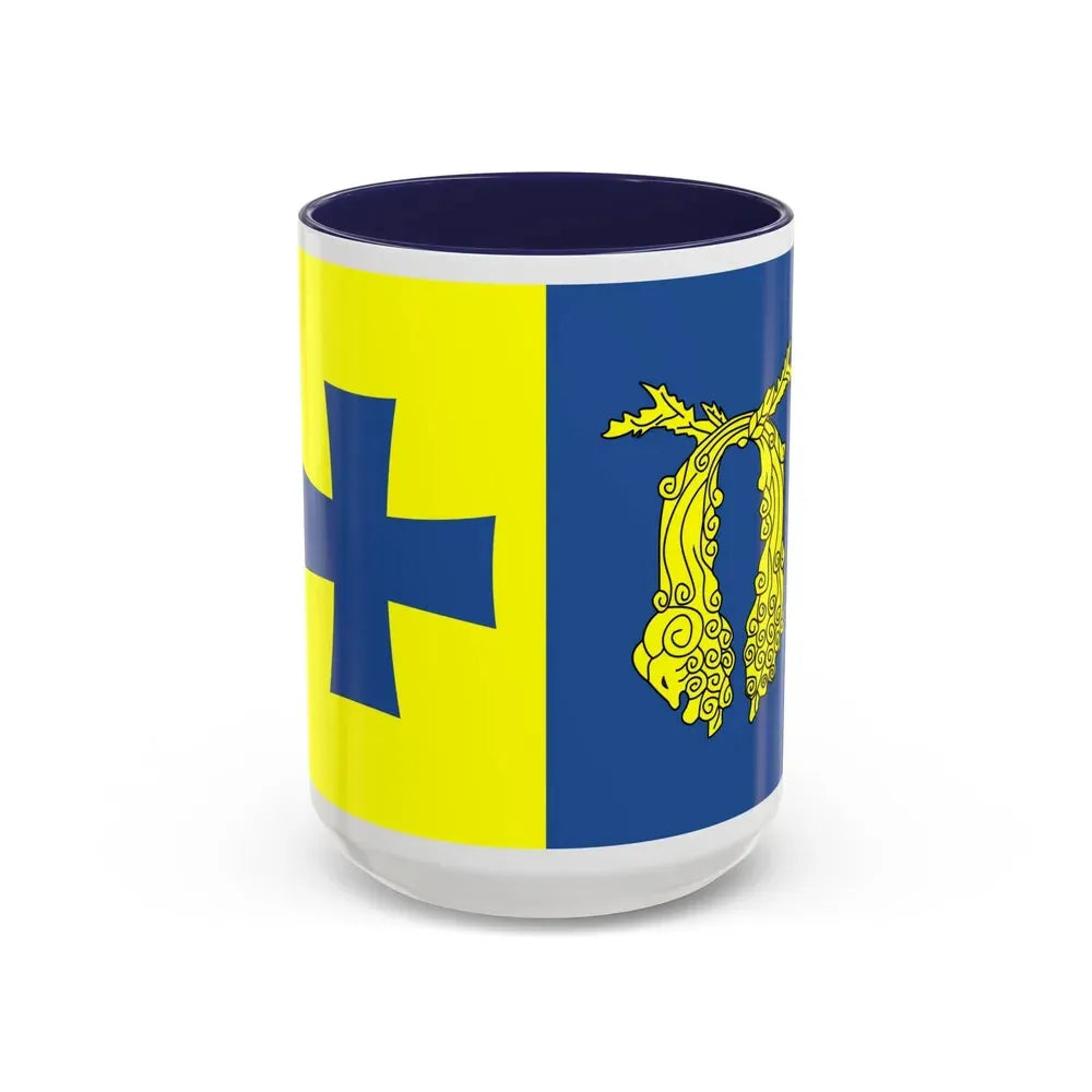 Flag of Poti Georgia - Accent Coffee Mug 15oz Navy - Go Mug Yourself