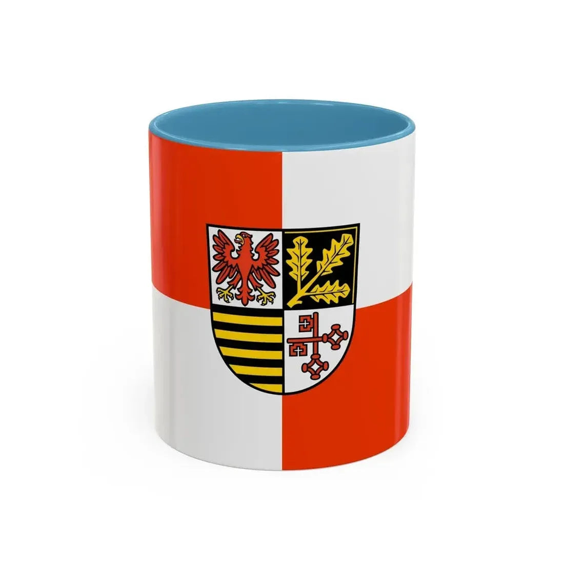 Flag of Potsdam Mittelmark Germany - Accent Coffee Mug 11oz Light Blue - Go Mug Yourself