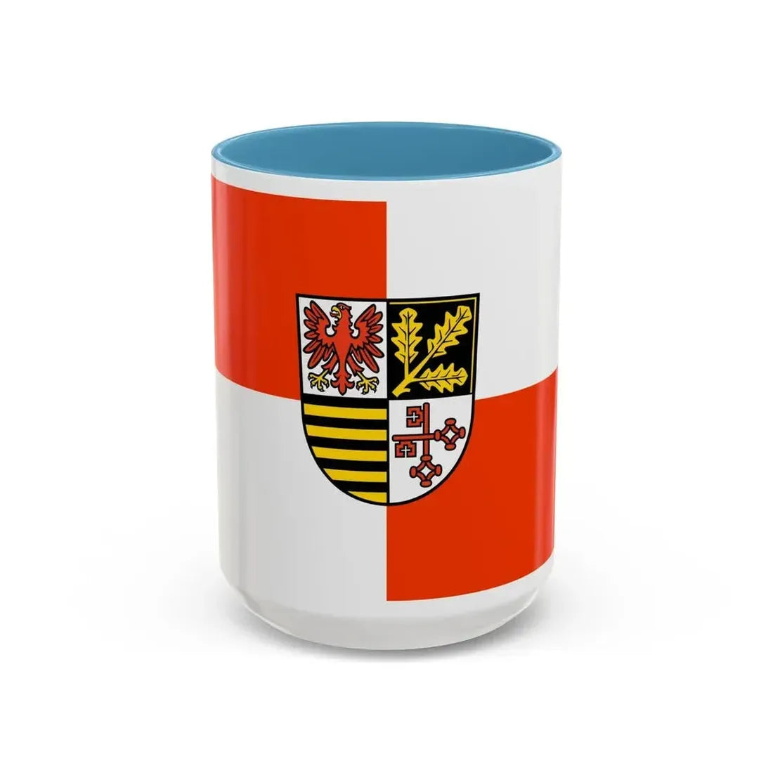 Flag of Potsdam Mittelmark Germany - Accent Coffee Mug 15oz Light Blue - Go Mug Yourself