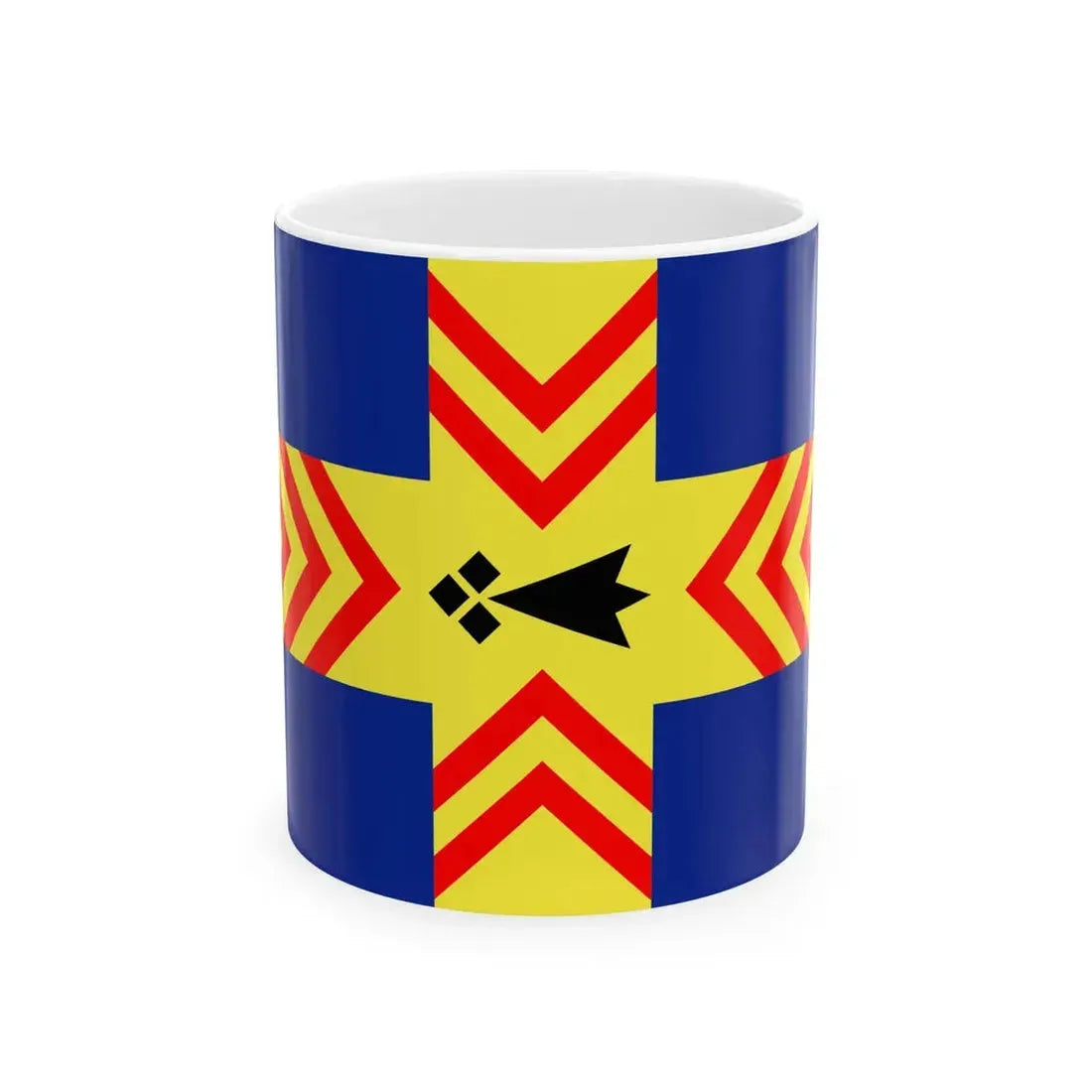 Flag of Pouldergat (France) White Coffee Mug 11oz - Go Mug Yourself