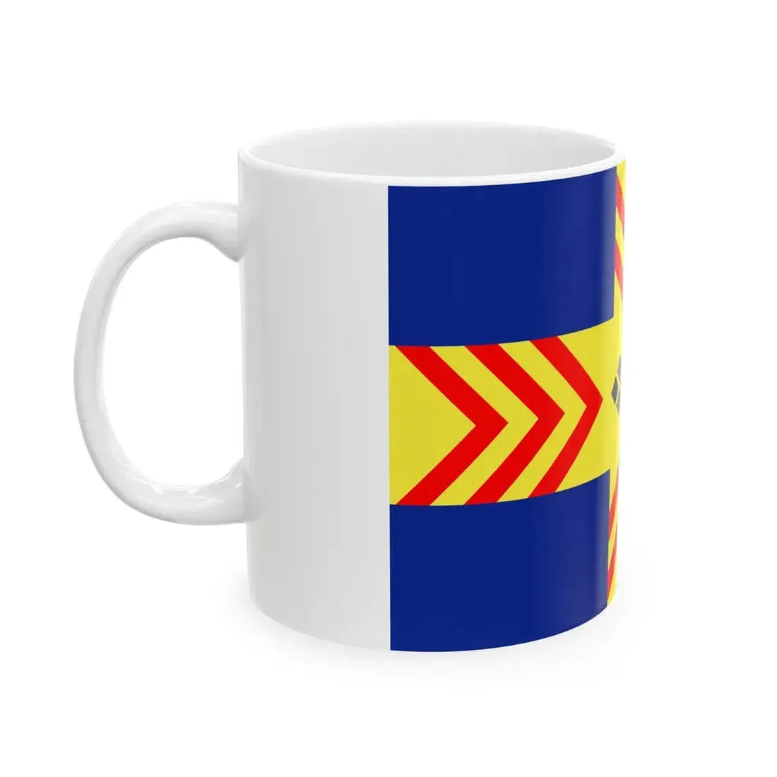 Flag of Pouldergat (France) White Coffee Mug - Go Mug Yourself