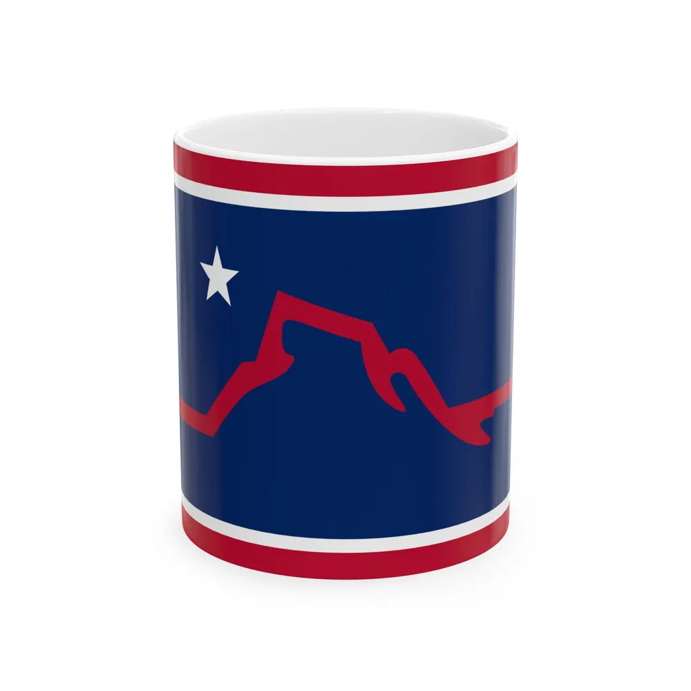 Flag of Powell Wyoming (United States) White Coffee Mug 11oz - Go Mug Yourself