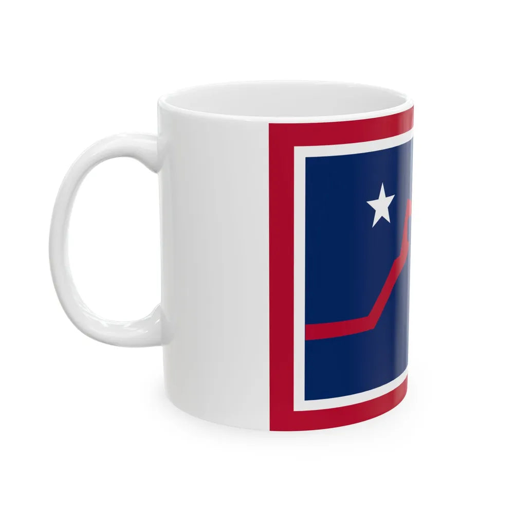 Flag of Powell Wyoming (United States) White Coffee Mug - Go Mug Yourself