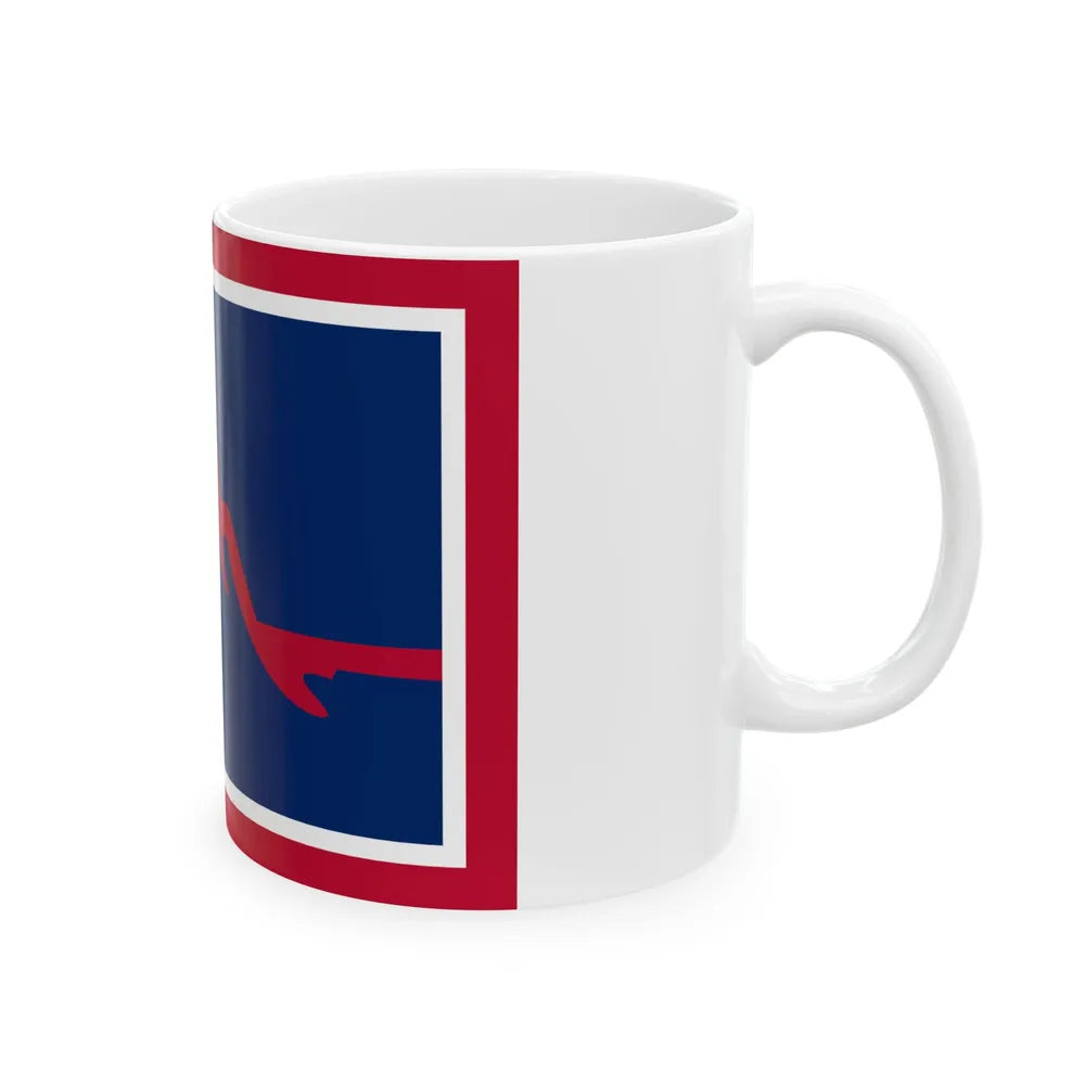 Flag of Powell Wyoming (United States) White Coffee Mug - Go Mug Yourself