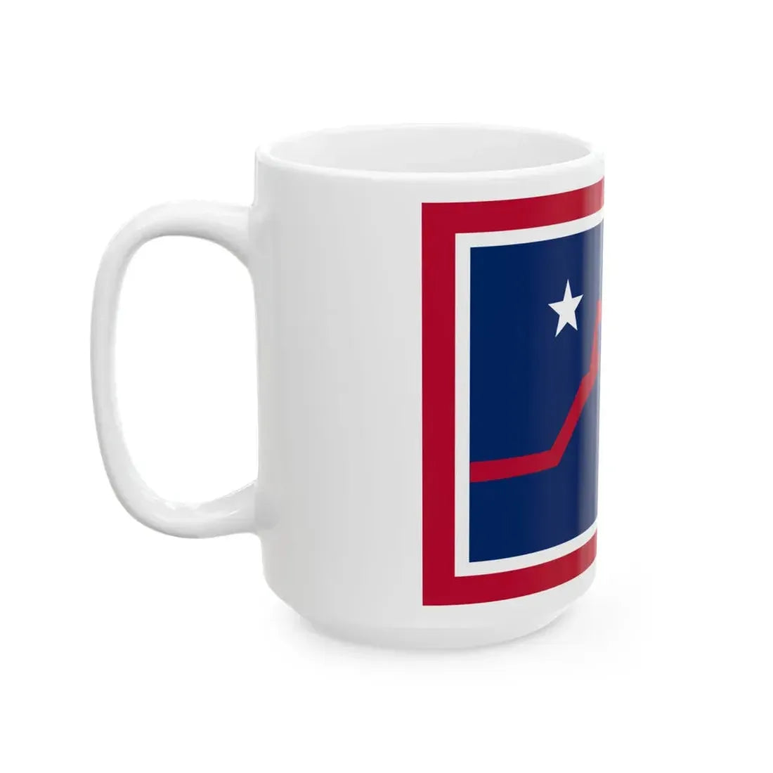Flag of Powell Wyoming (United States) White Coffee Mug - Go Mug Yourself