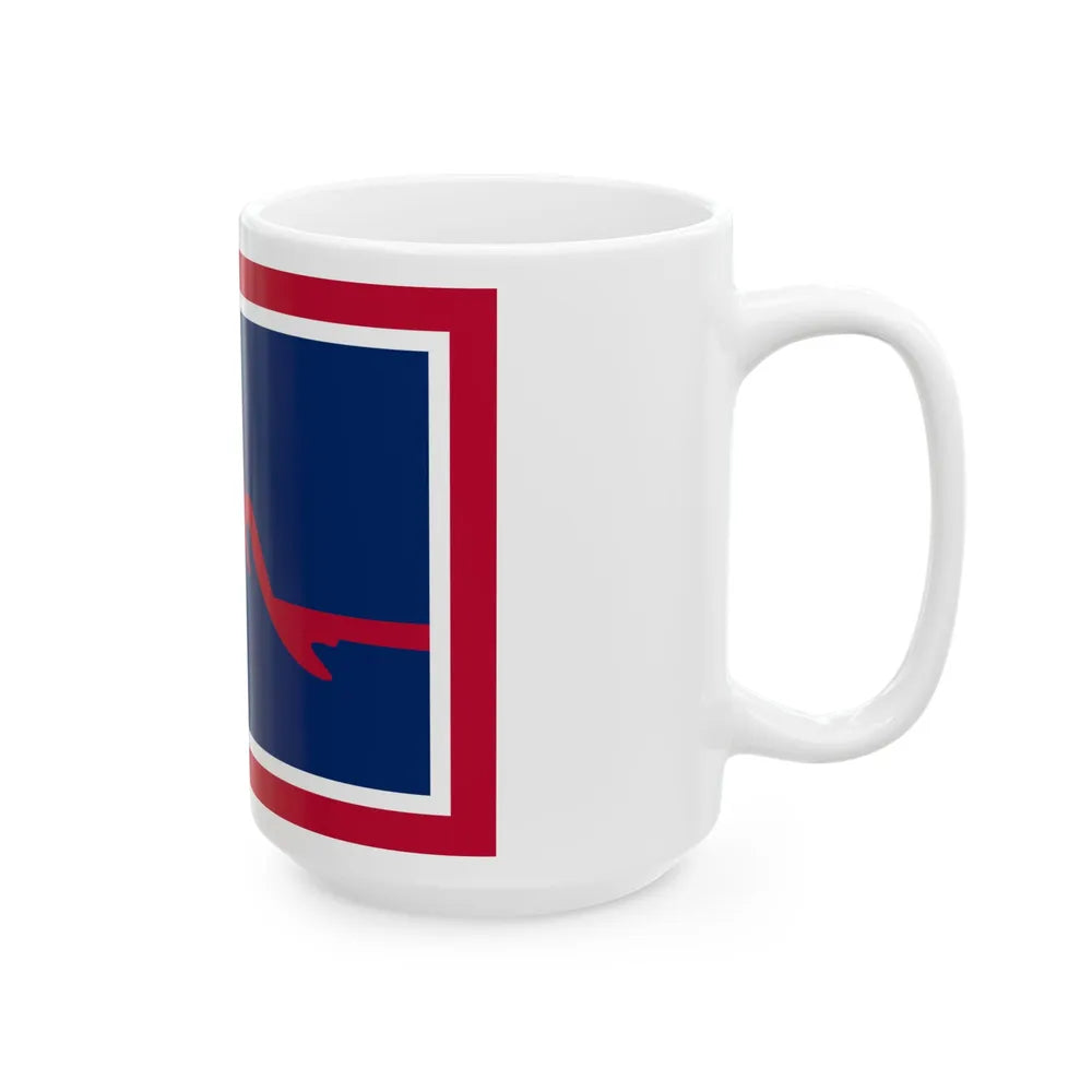Flag of Powell Wyoming (United States) White Coffee Mug - Go Mug Yourself