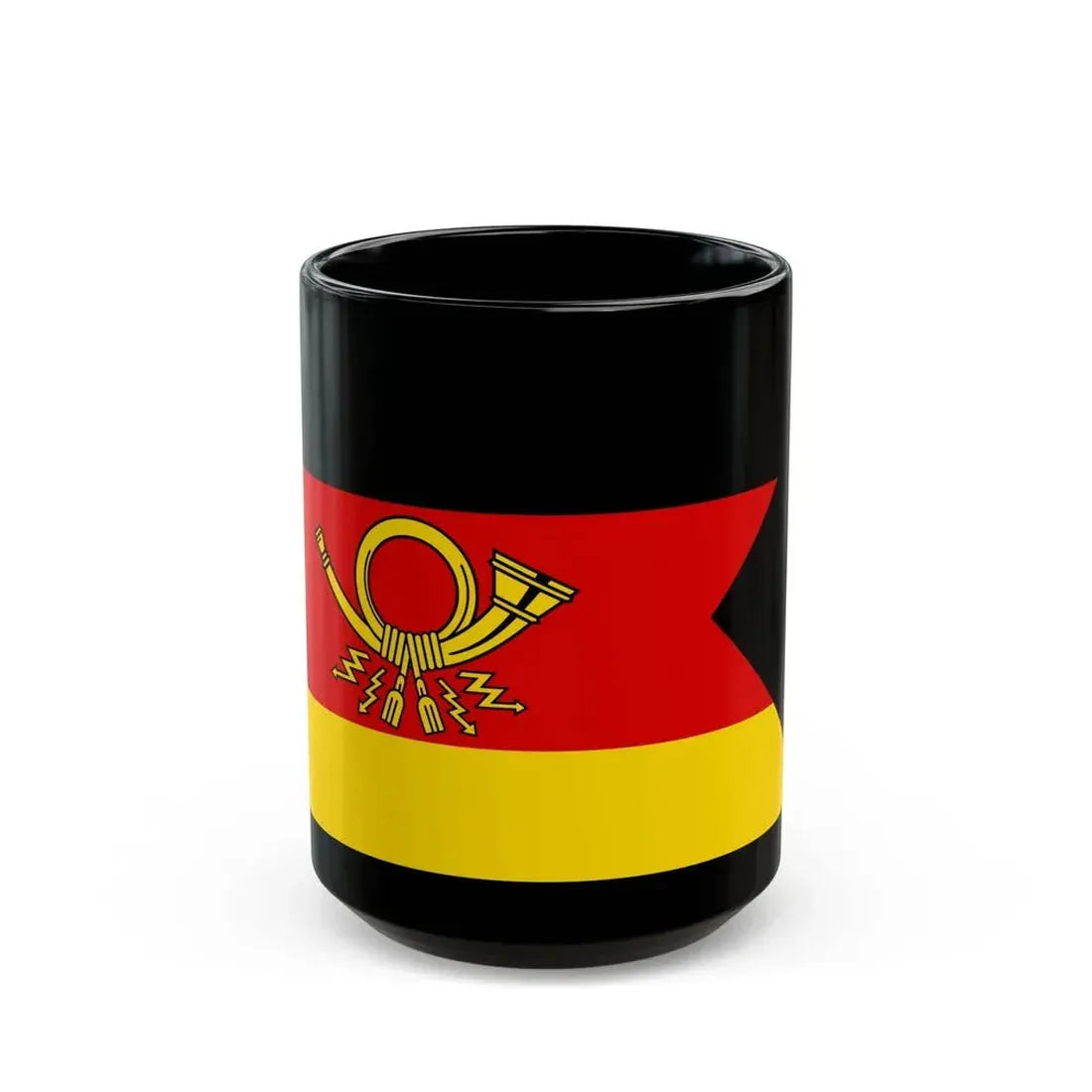 Flag of President of Deutsche Bundespost Germany - Black Coffee Mug 15oz - Go Mug Yourself