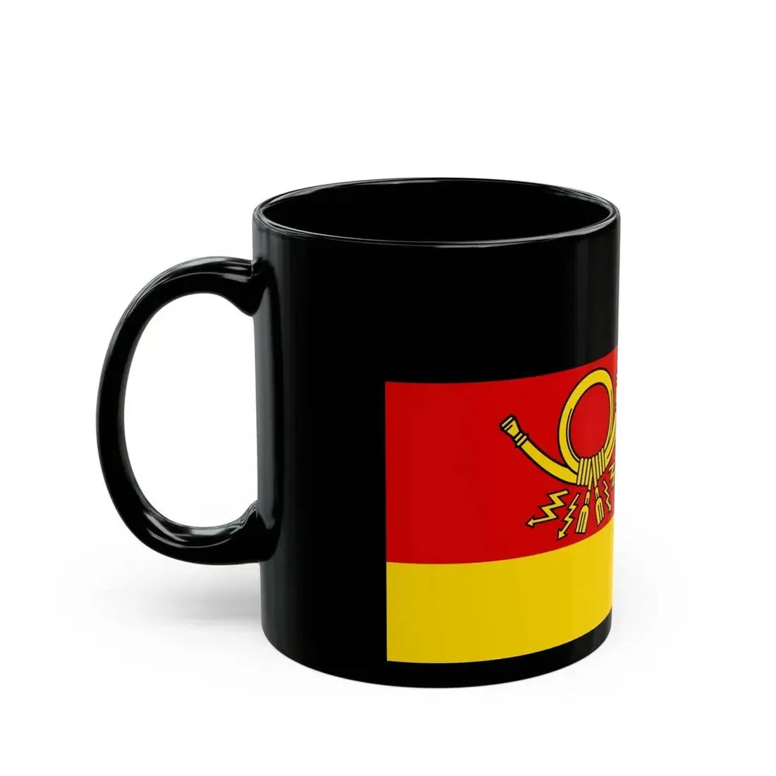 Flag of President of Deutsche Bundespost Germany - Black Coffee Mug - Go Mug Yourself