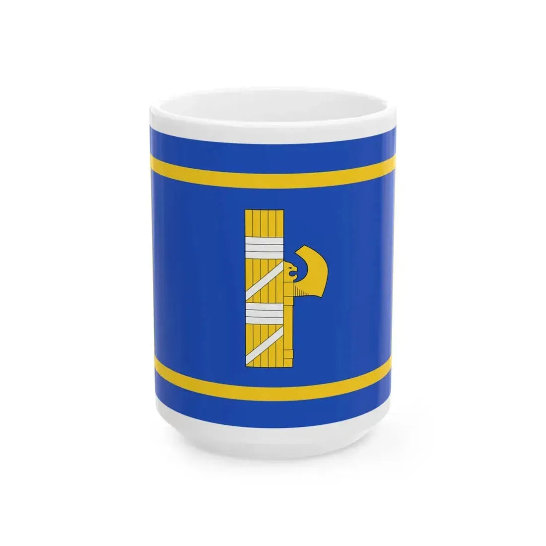 Flag of Prime Minister of Italy 1927-1943 (Italy) White Coffee Mug 15oz - Go Mug Yourself