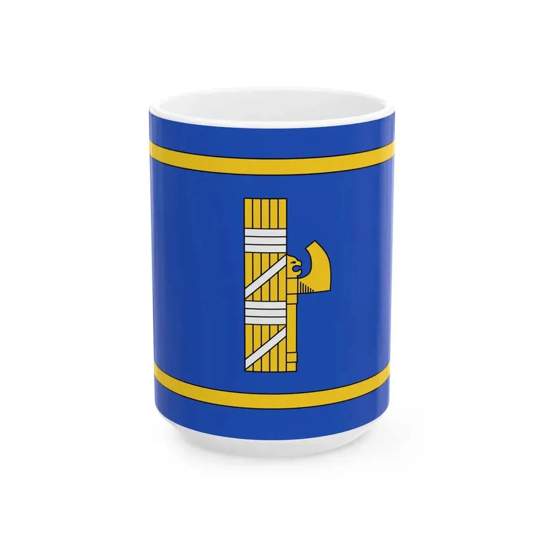 Flag of Prime Minister of Italy 1927-1943 v2 (Italy) White Coffee Mug 15oz - Go Mug Yourself
