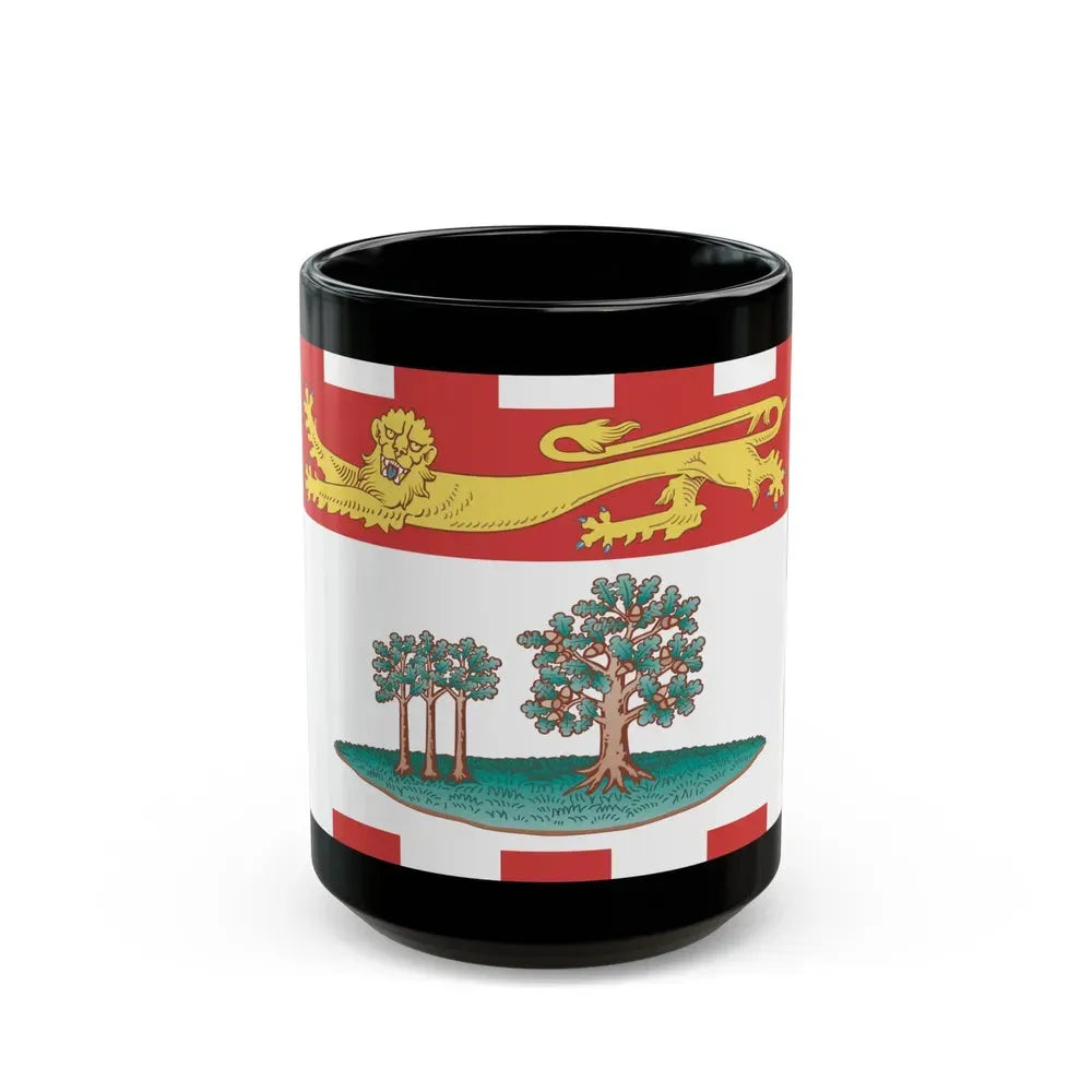 Flag of Prince Edward Island Canada - Black Coffee Mug 15oz - Go Mug Yourself
