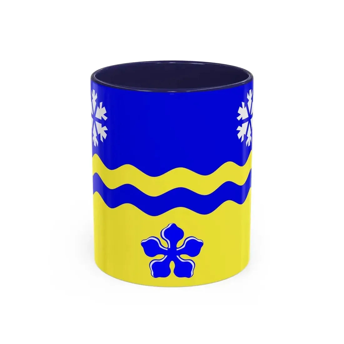 Flag of Prince George British Columbia Canada - Accent Coffee Mug 11oz Navy - Go Mug Yourself