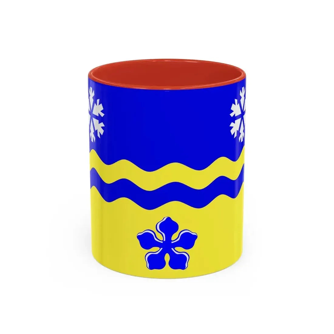 Flag of Prince George British Columbia Canada - Accent Coffee Mug 11oz Red - Go Mug Yourself