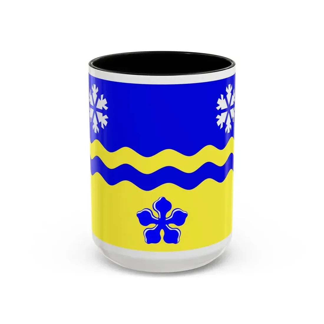 Flag of Prince George British Columbia Canada - Accent Coffee Mug 15oz Black - Go Mug Yourself