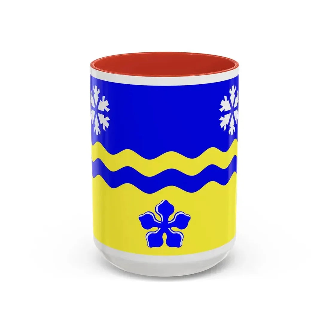 Flag of Prince George British Columbia Canada - Accent Coffee Mug 15oz Red - Go Mug Yourself