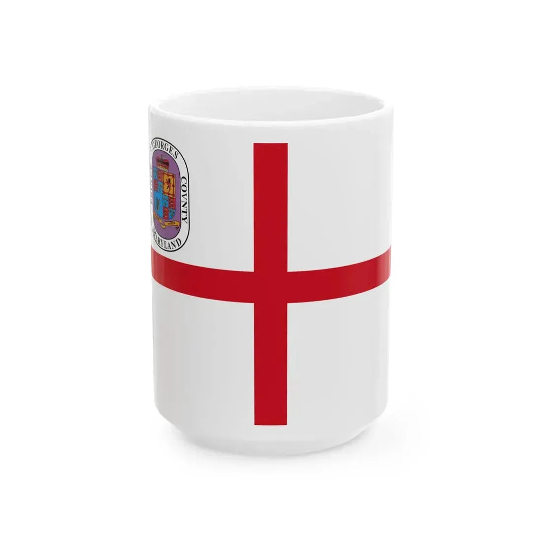 Flag of Prince Georges County Maryland (United States) White Coffee Mug 15oz - Go Mug Yourself