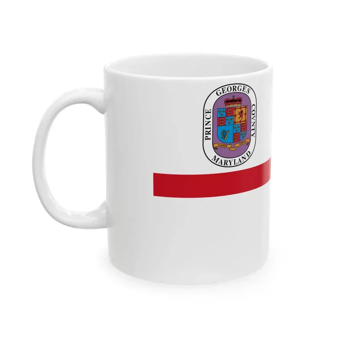 Flag of Prince Georges County Maryland (United States) White Coffee Mug - Go Mug Yourself