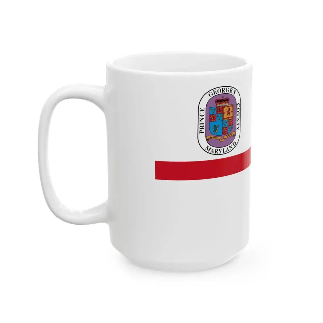 Flag of Prince Georges County Maryland (United States) White Coffee Mug - Go Mug Yourself