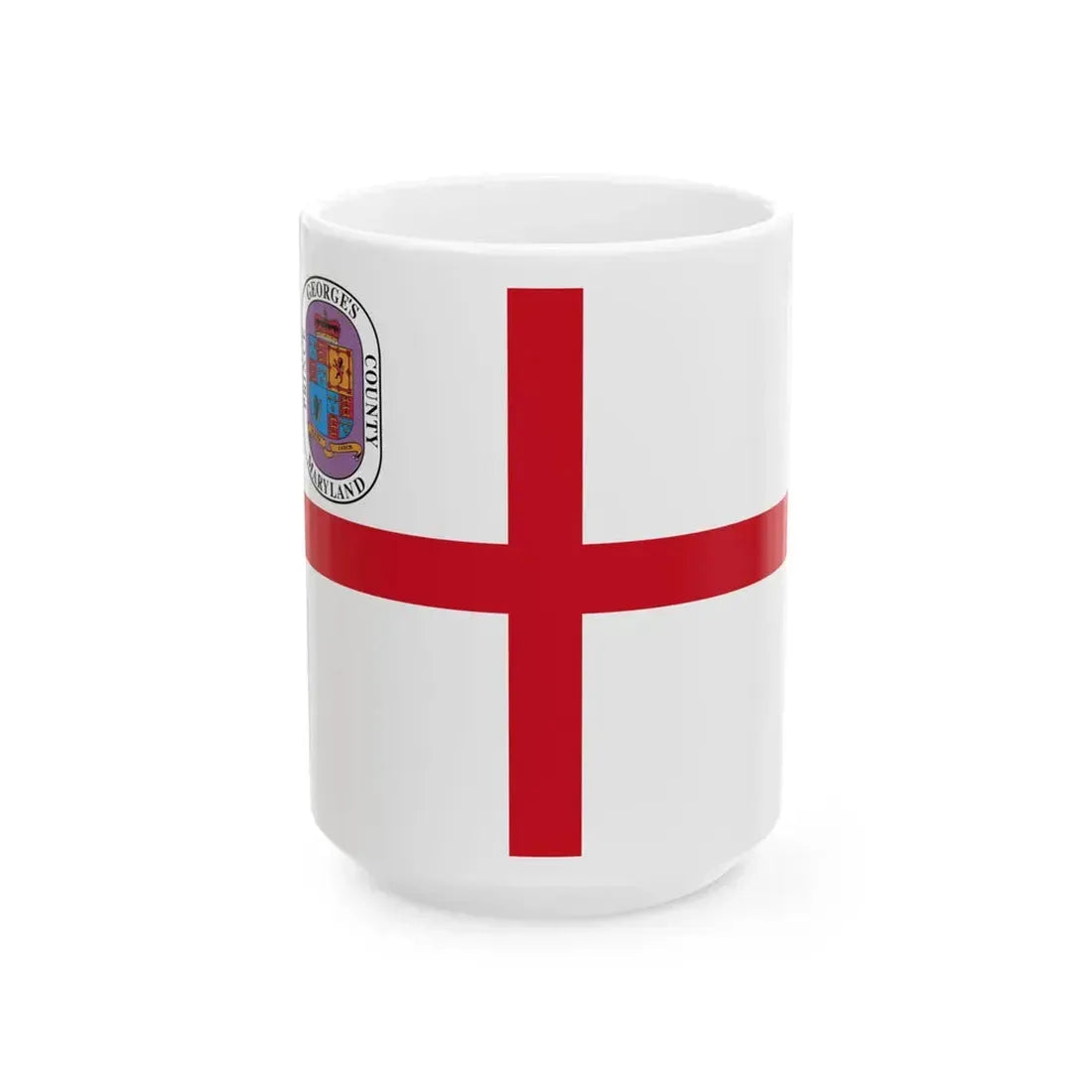 Flag of Prince Georges County Maryland unofficial (United States) White Coffee Mug 15oz - Go Mug Yourself