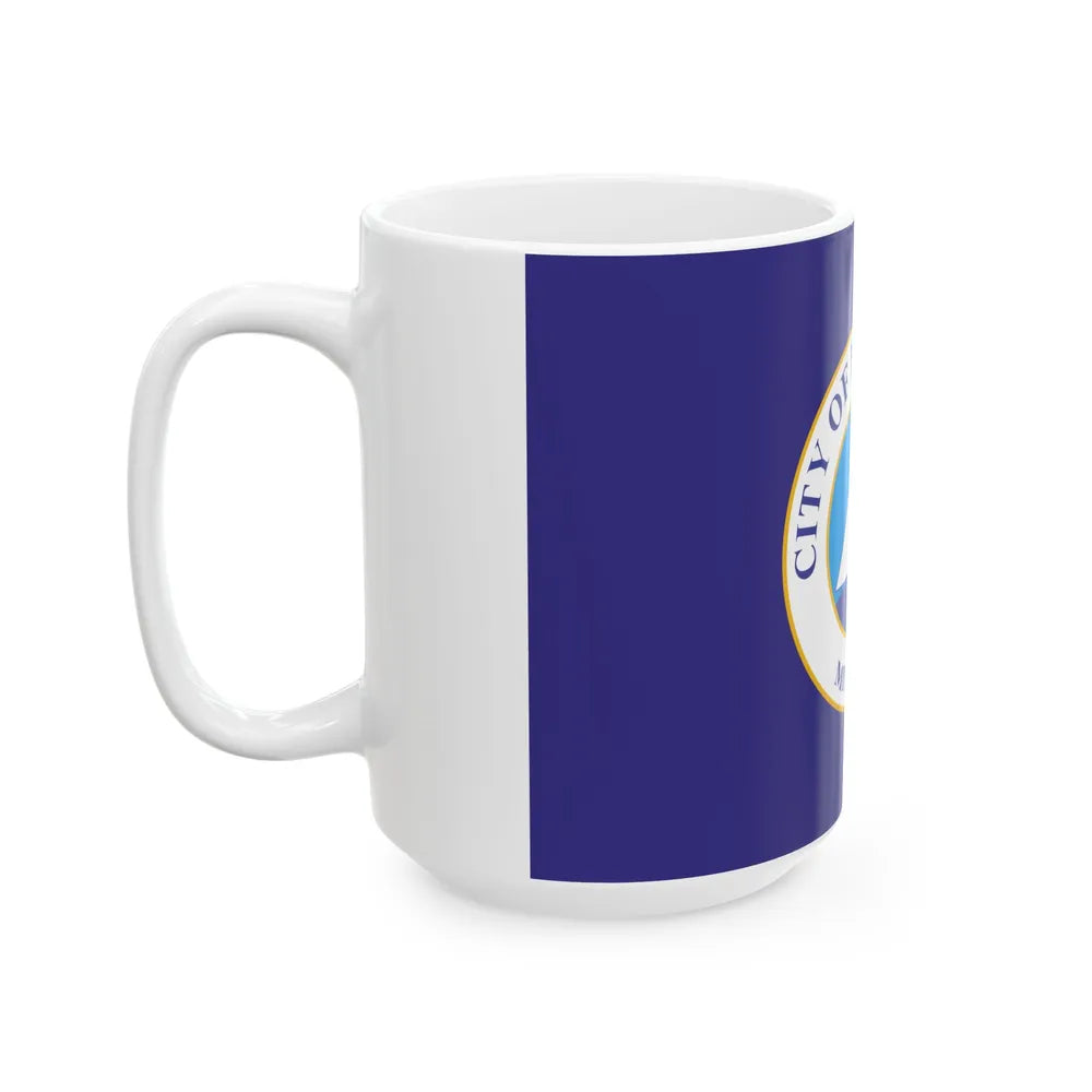 Flag of Prior Lake Minnesota (United States) White Coffee Mug - Go Mug Yourself