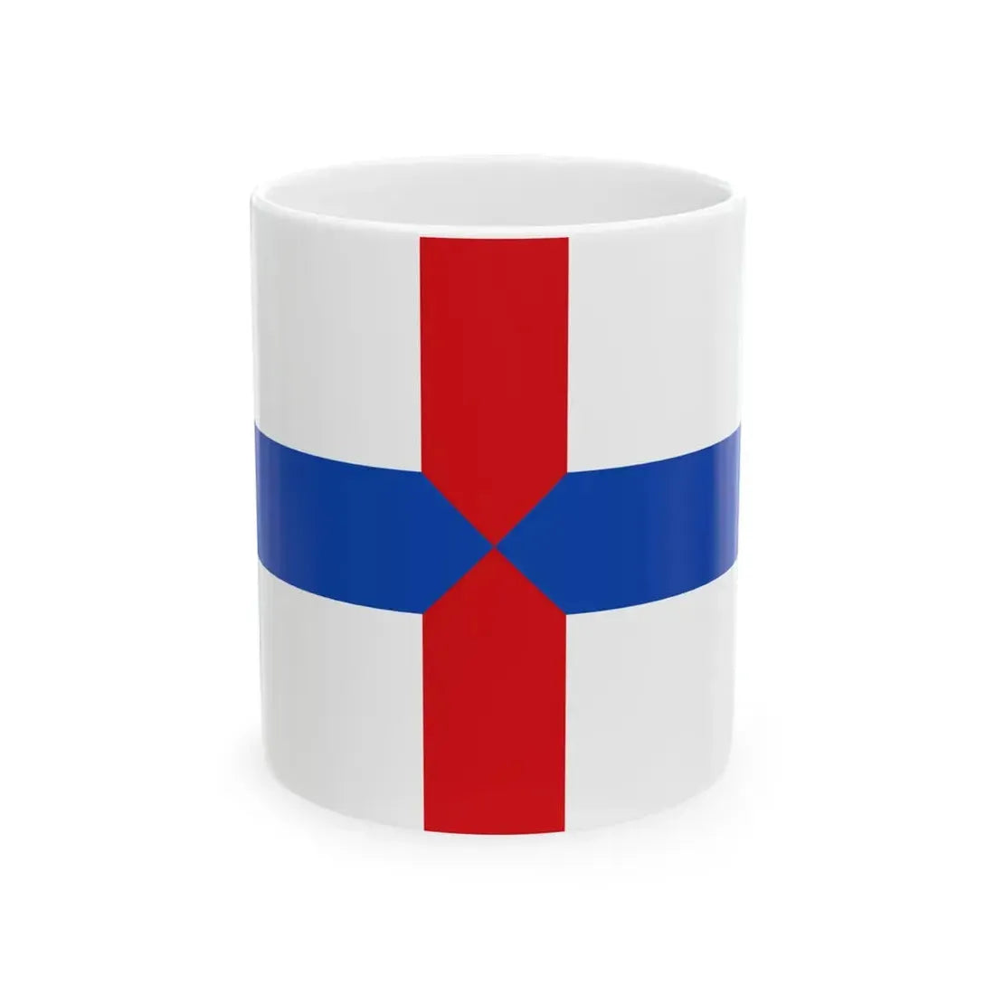 Flag of Profondeville (Belgium) White Coffee Mug 11oz - Go Mug Yourself