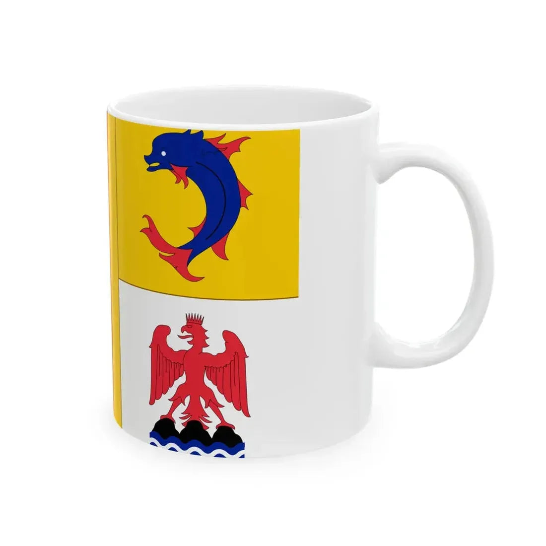 Flag of Provence-Alpes-Cote dAzur (France) White Coffee Mug - Go Mug Yourself