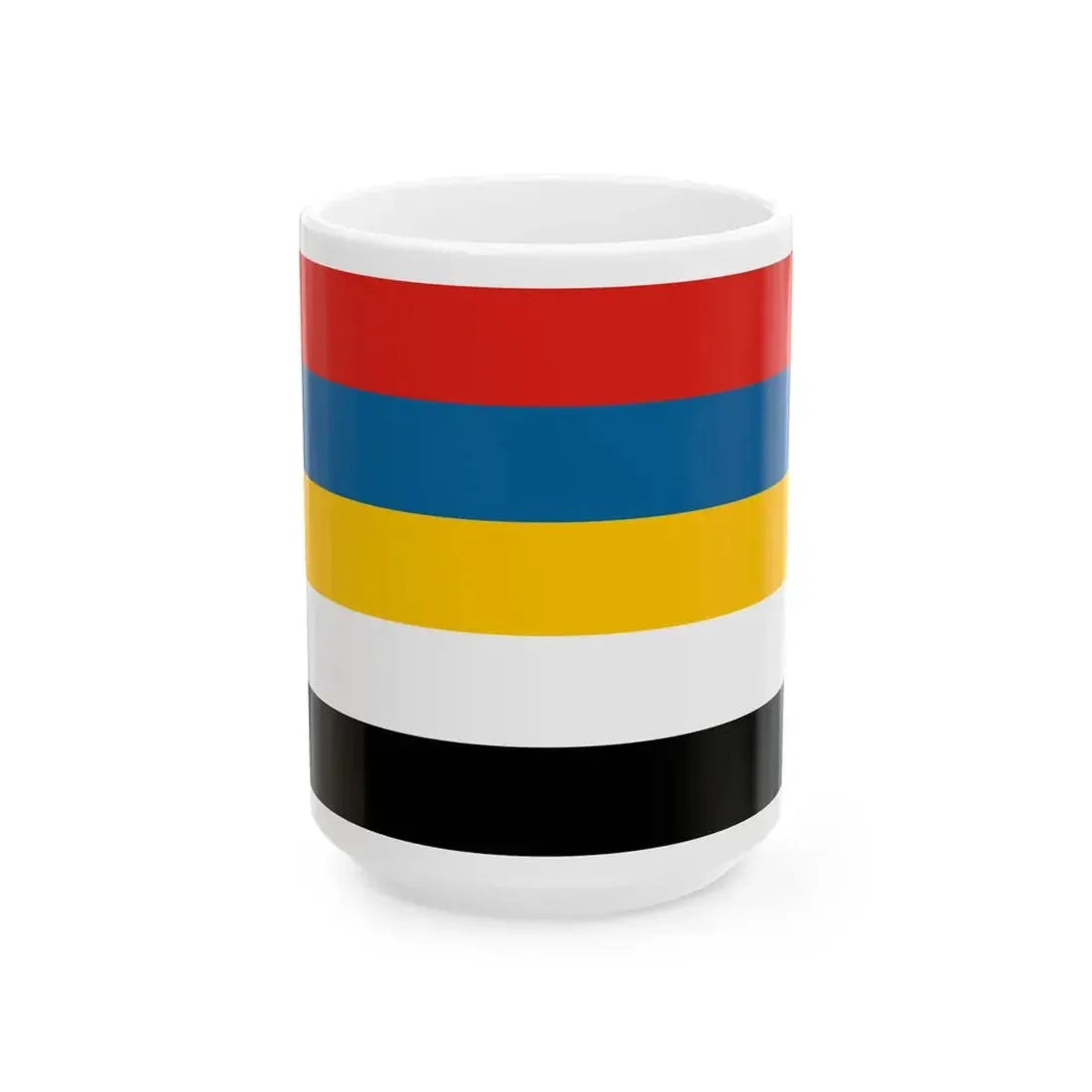 Flag of Provincial Commander-in-Chief of Beiyang Fleet (China) White Coffee Mug 15oz - Go Mug Yourself
