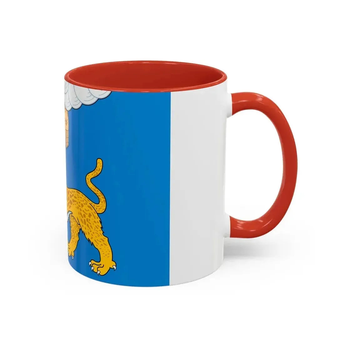 Flag of Pskov Oblast Russia - Accent Coffee Mug - Go Mug Yourself