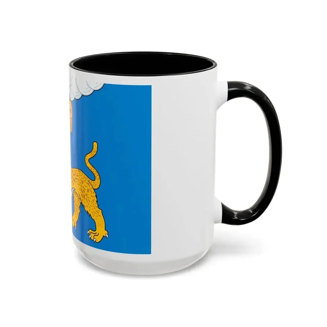Flag of Pskov Oblast Russia - Accent Coffee Mug - Go Mug Yourself