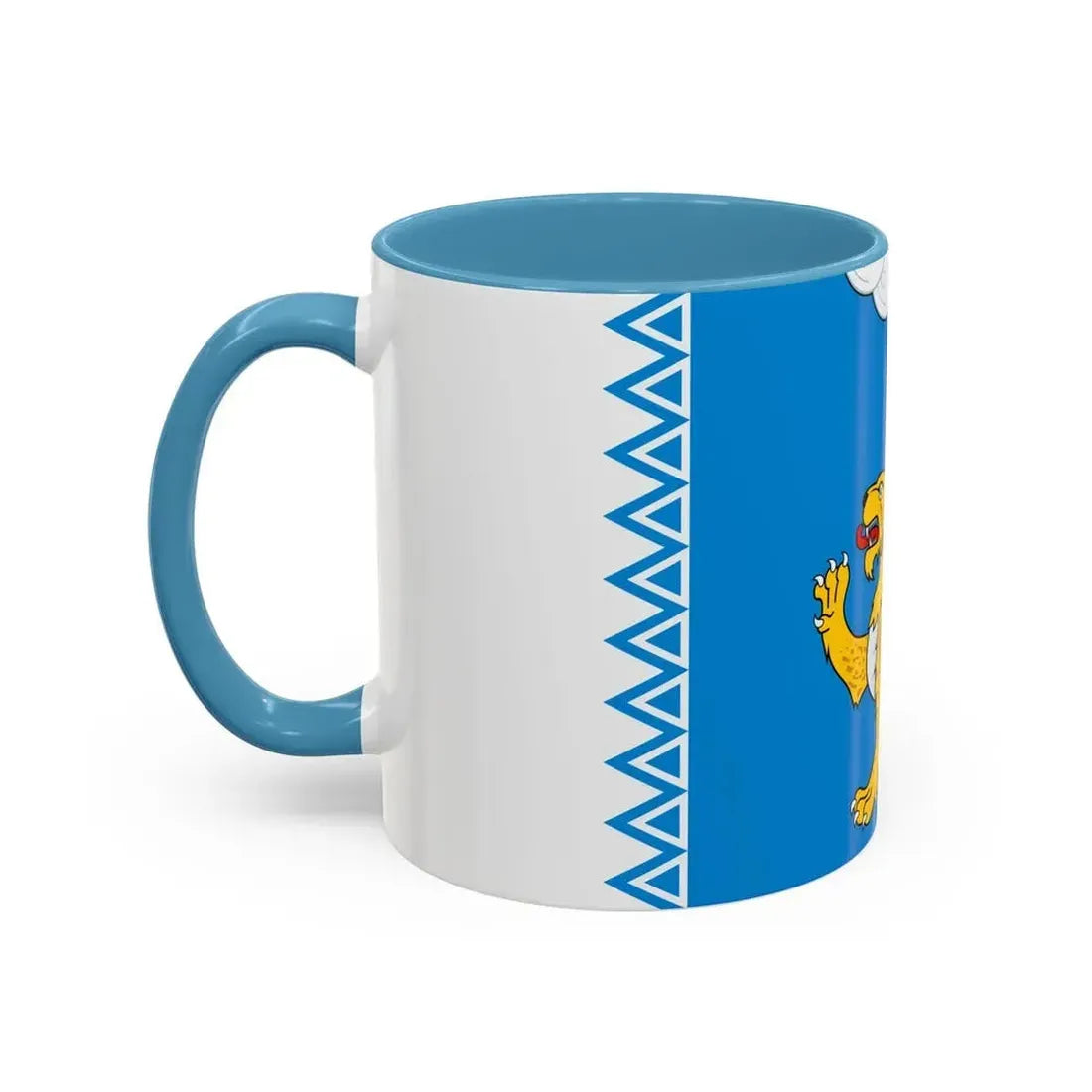 Flag of Pskov Oblast Russia - Accent Coffee Mug - Go Mug Yourself