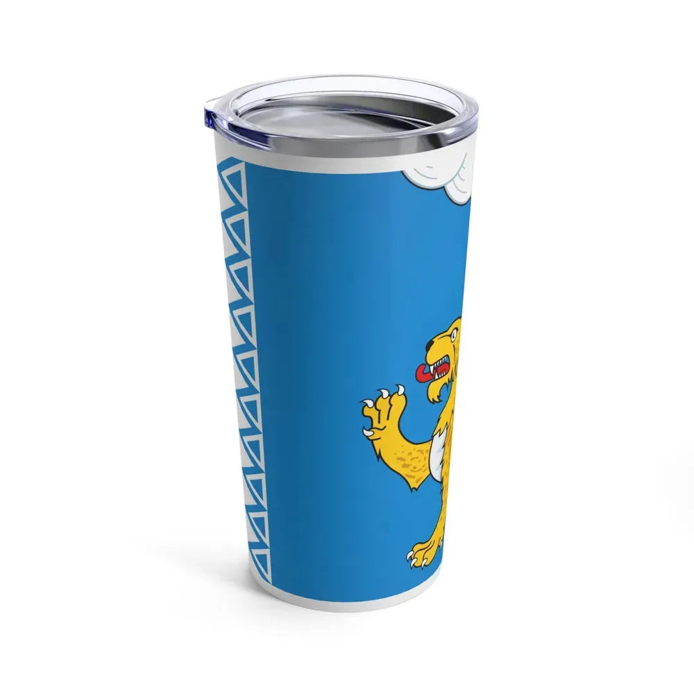 Flag of Pskov Oblast Russia - Tumbler 20oz - Go Mug Yourself