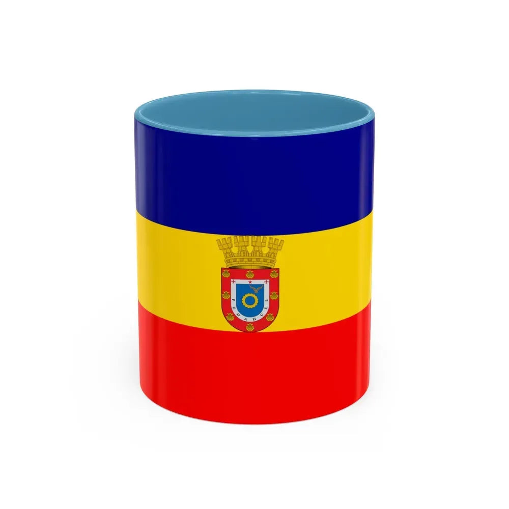 Flag of Pudahuel Chile - Accent Coffee Mug 11oz Light Blue - Go Mug Yourself