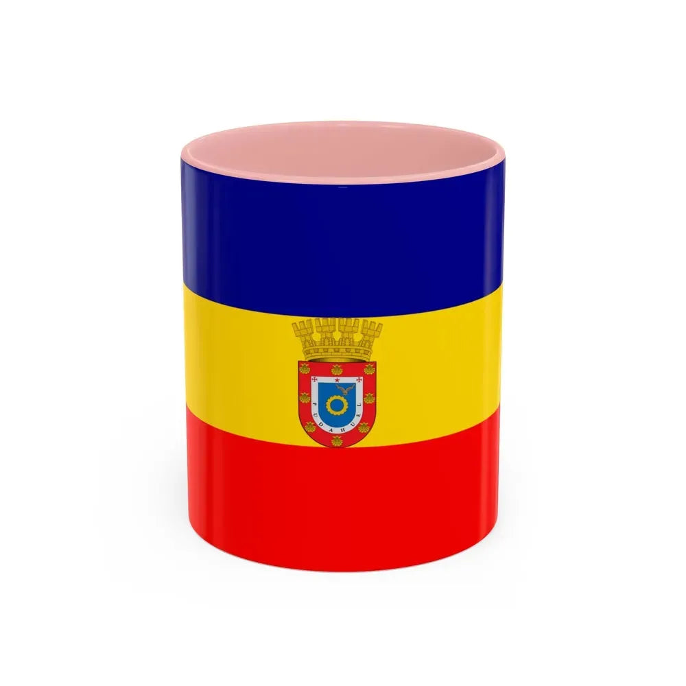 Flag of Pudahuel Chile - Accent Coffee Mug 11oz Pink - Go Mug Yourself