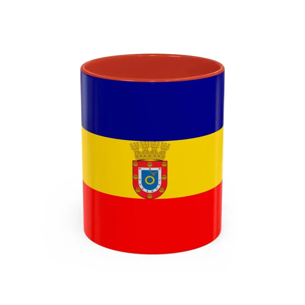 Flag of Pudahuel Chile - Accent Coffee Mug 11oz Red - Go Mug Yourself