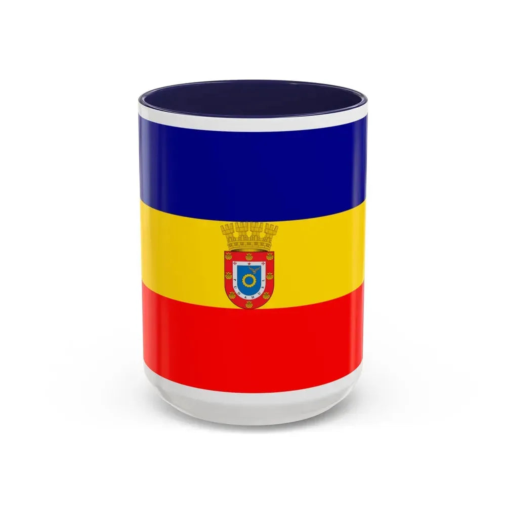 Flag of Pudahuel Chile - Accent Coffee Mug 15oz Navy - Go Mug Yourself