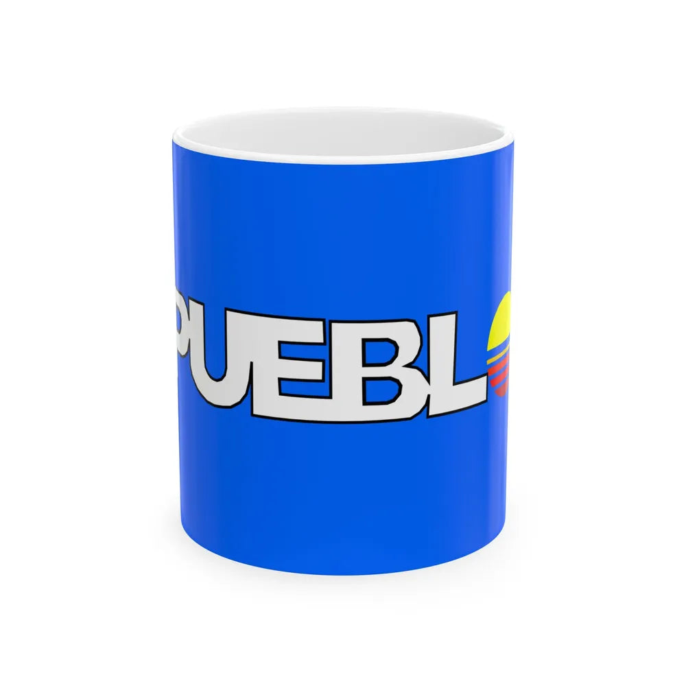 Flag of Pueblo Colorado (United States) White Coffee Mug 11oz - Go Mug Yourself