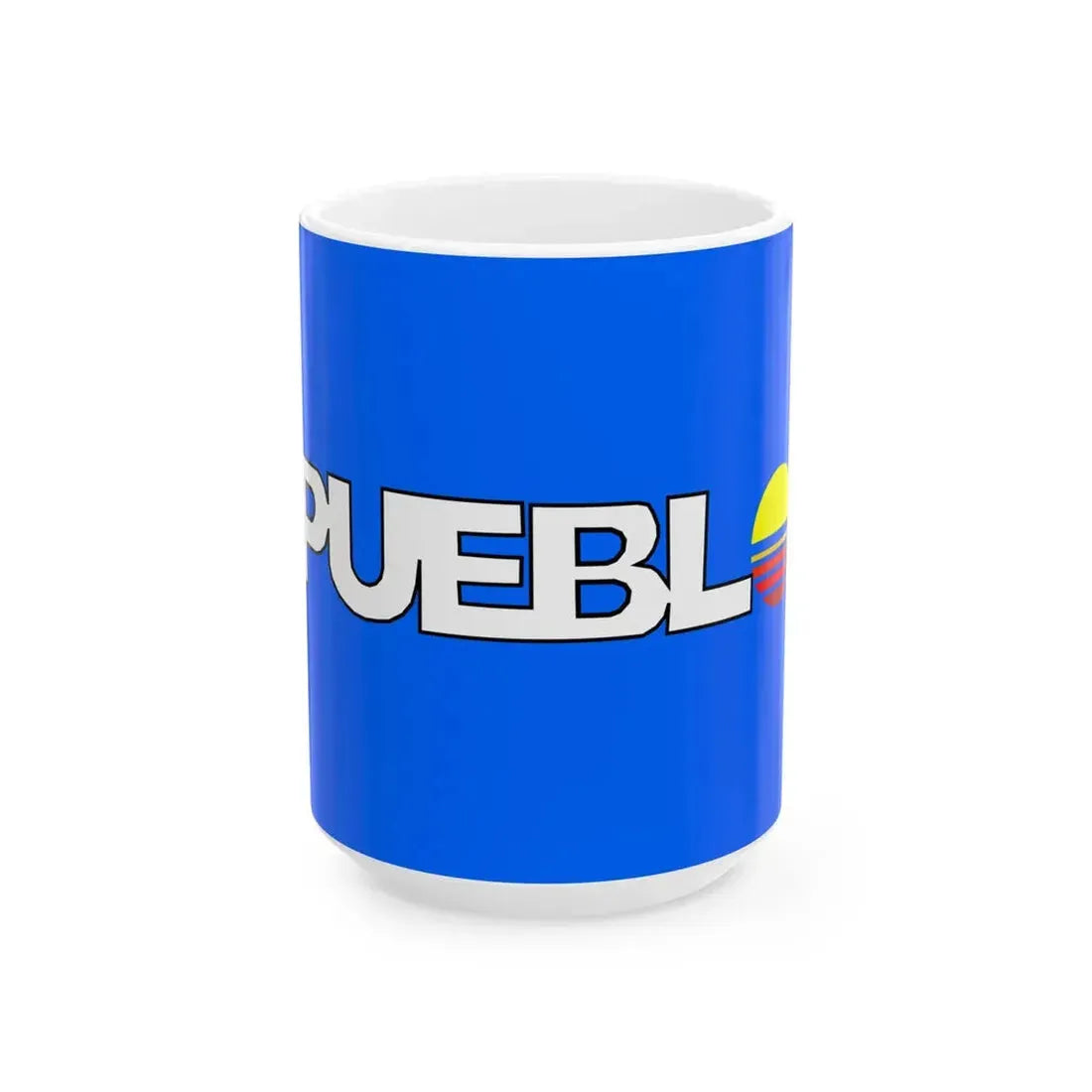 Flag of Pueblo Colorado (United States) White Coffee Mug 15oz - Go Mug Yourself