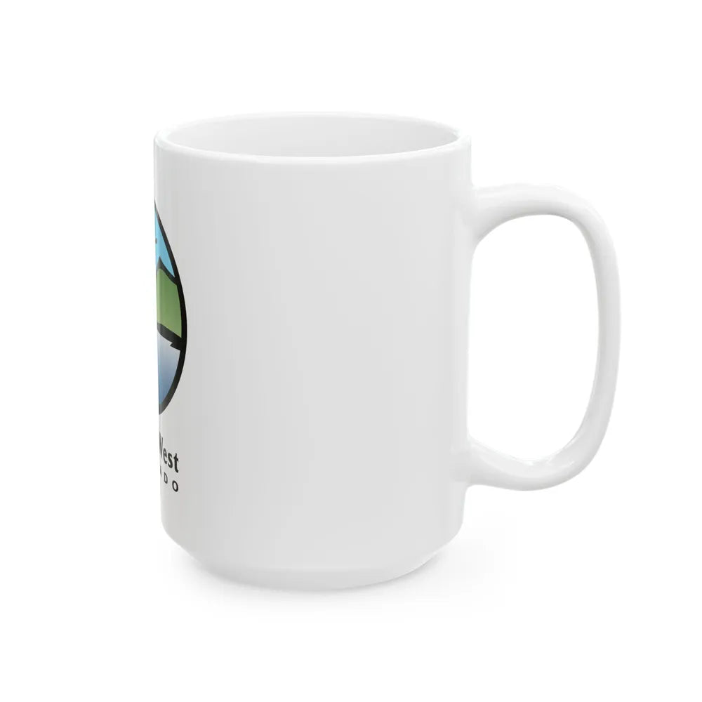 Flag of Pueblo West Colorado (United States) White Coffee Mug - Go Mug Yourself