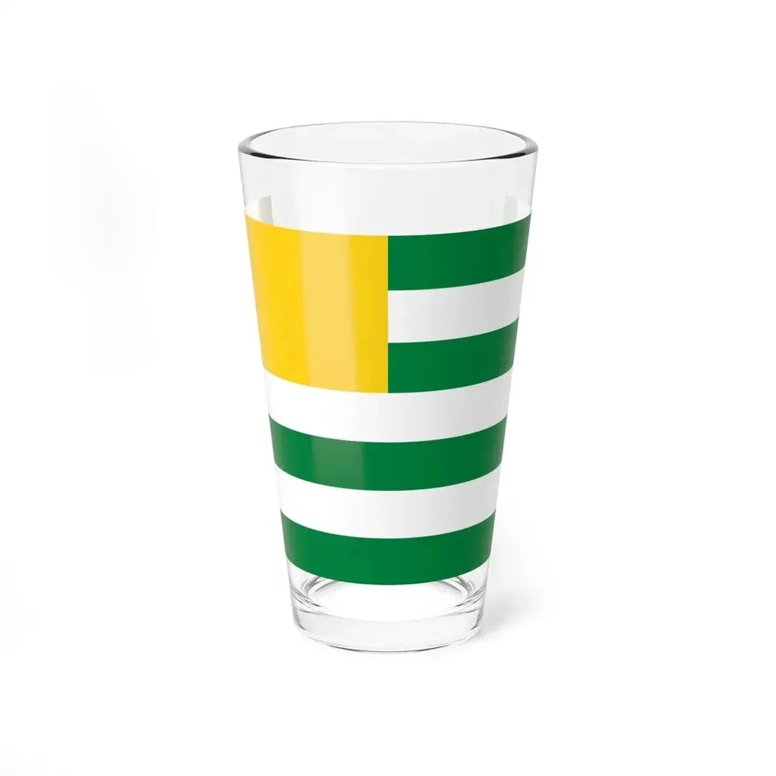 Flag of Puebloviejo (Ecuador) Pint Glass 16oz 16oz - Go Mug Yourself