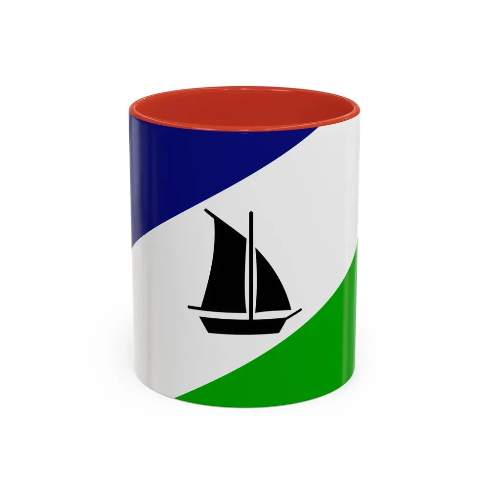 Flag of Puerto Montt Chile - Accent Coffee Mug 11oz Red - Go Mug Yourself